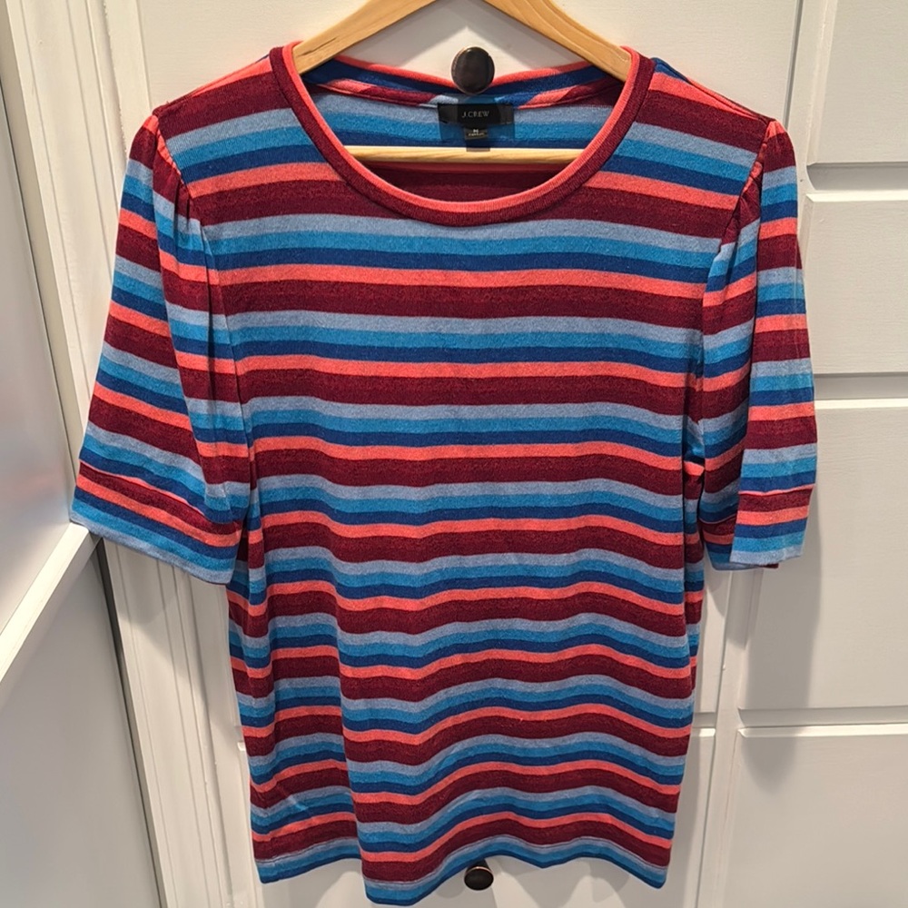 J. Crew Colorful Striped Top